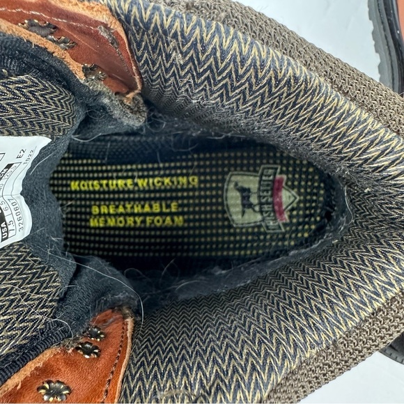 Red Wing Boots Mens 7.5 Brown Leather Lace Up Safety Cap Toe Workwear 4803 - Picture 10 of 11